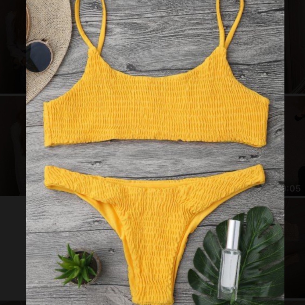 Yellow bikini